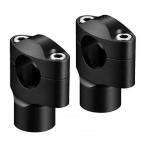 Představce - svorníky konických řidítek RIZOMA, alu černé, výška 60mm